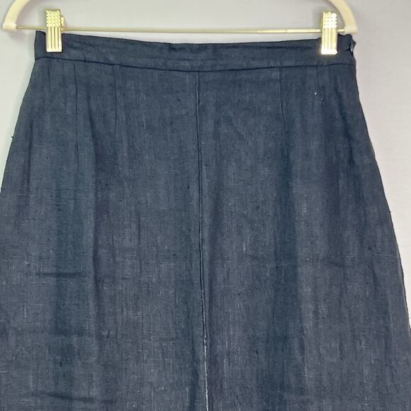 Harve Bernard by Bernard Holtzman‎ 100% Linen Maxi Skirt Size 12 Seams Lagenlook - Picture 2 of 13